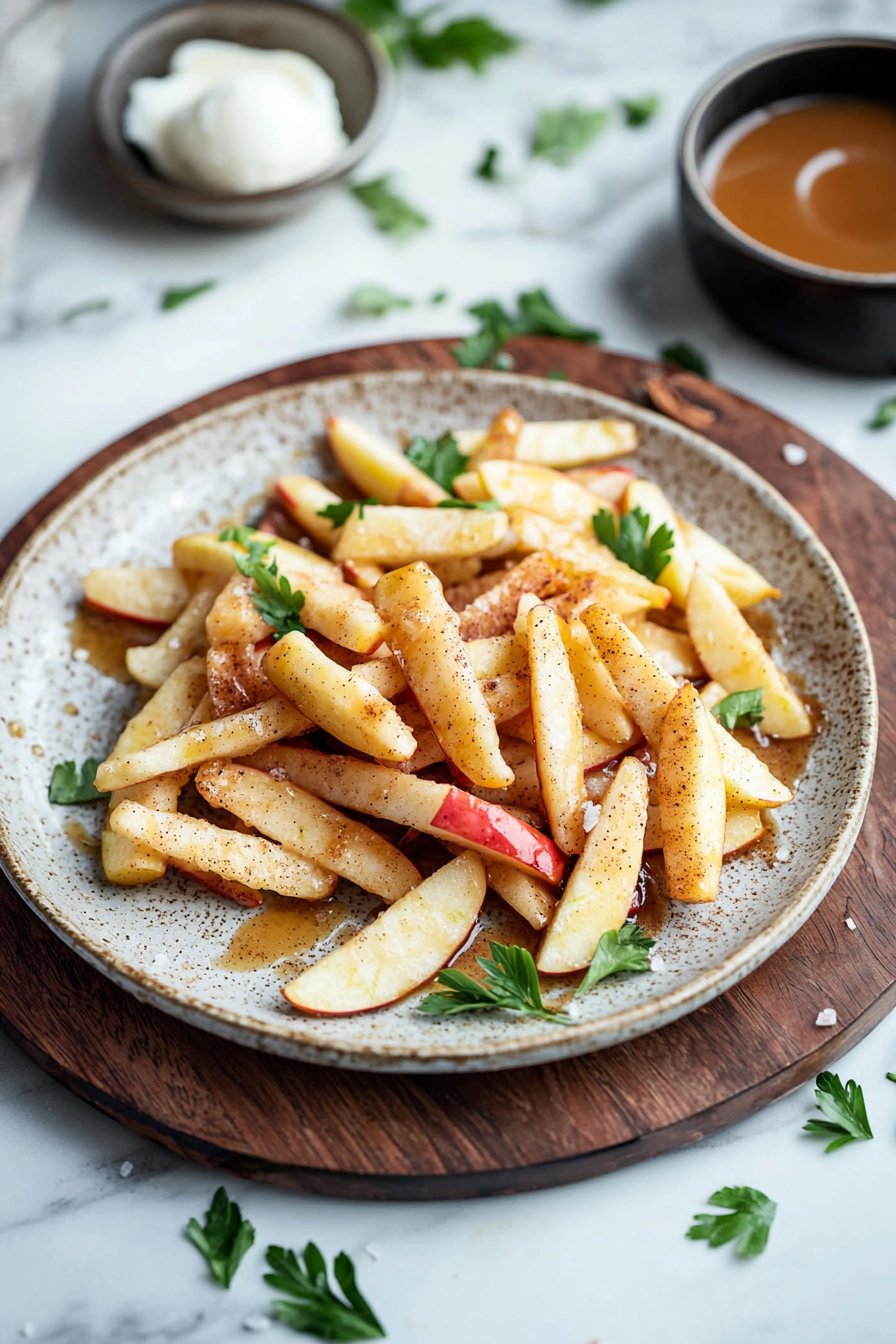 Luftfritteuse Apfel Pommes