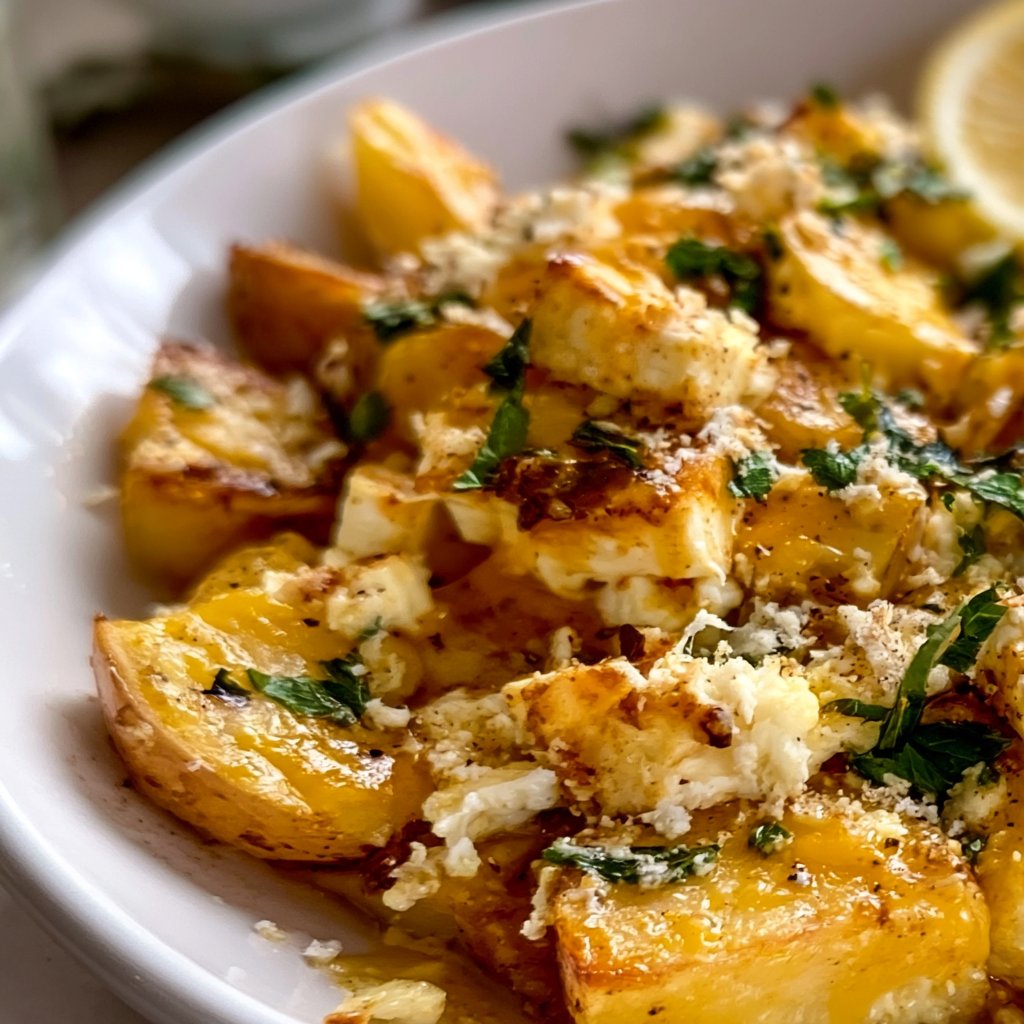 Baked Feta Potatoes with Lemon
