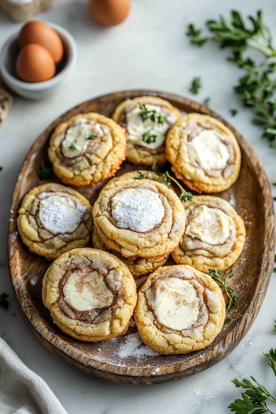 Zimtschnecken-Käsekuchen-Kekse