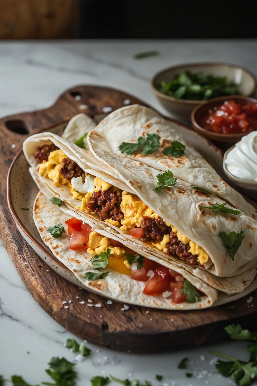 Mexican Taco Breakfast Burrito
