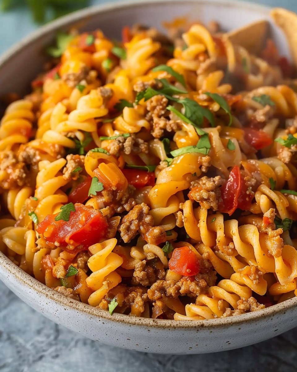 High Protein Taco Pasta