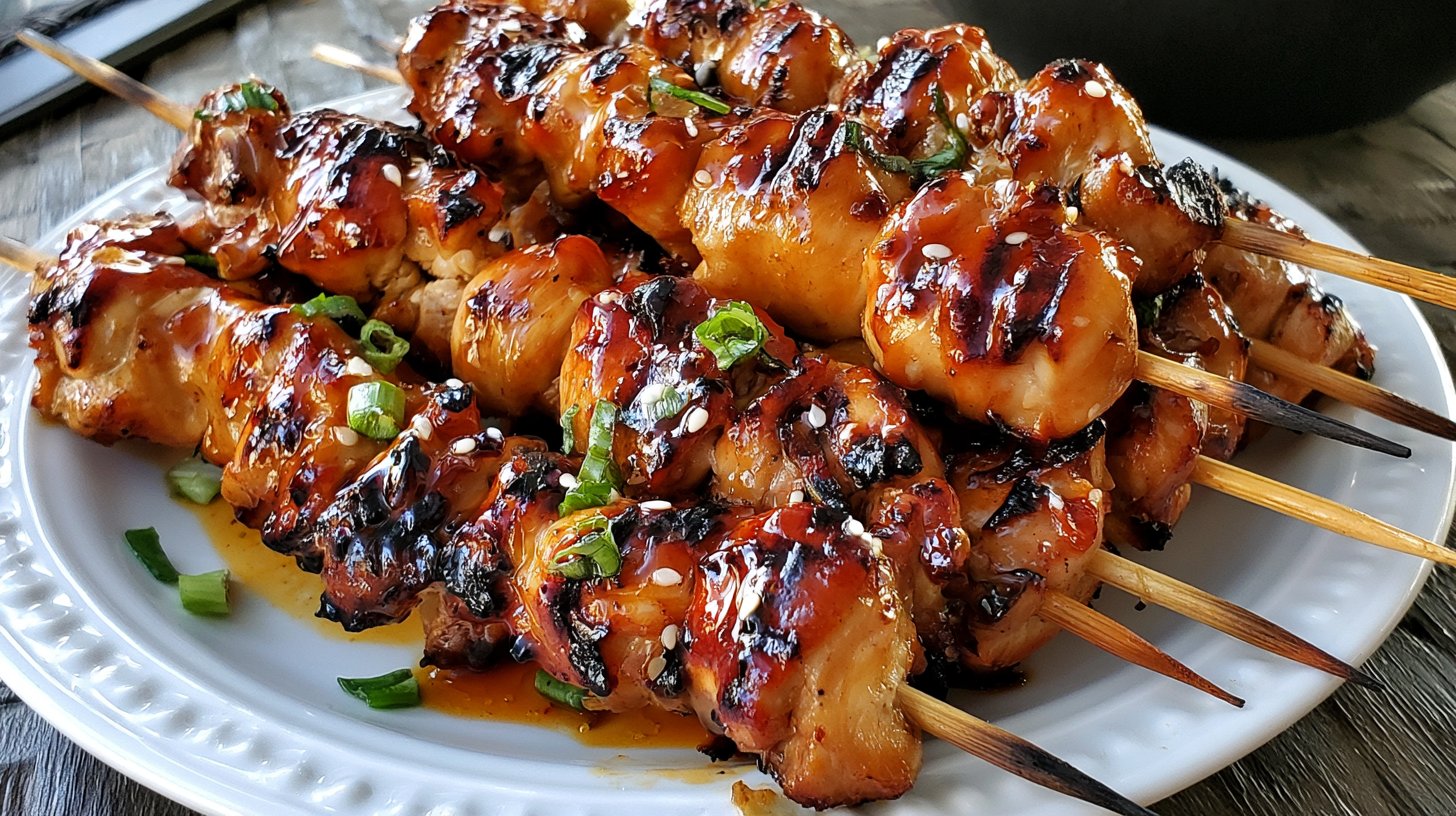 Grilled Chicken Teriyaki Skewers
