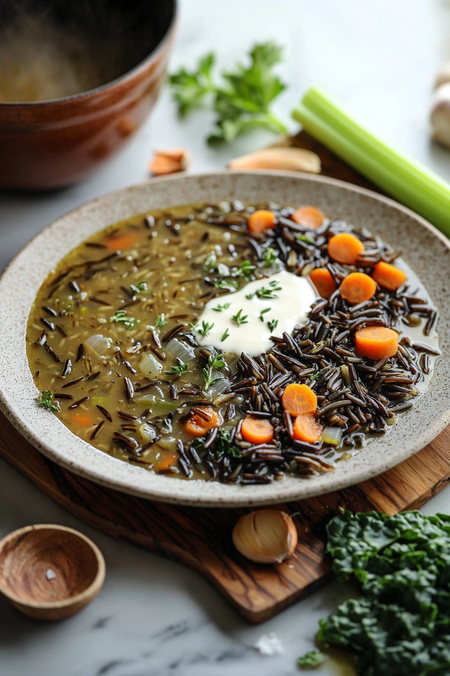 Gemütliche Herbst-Wildreissuppe