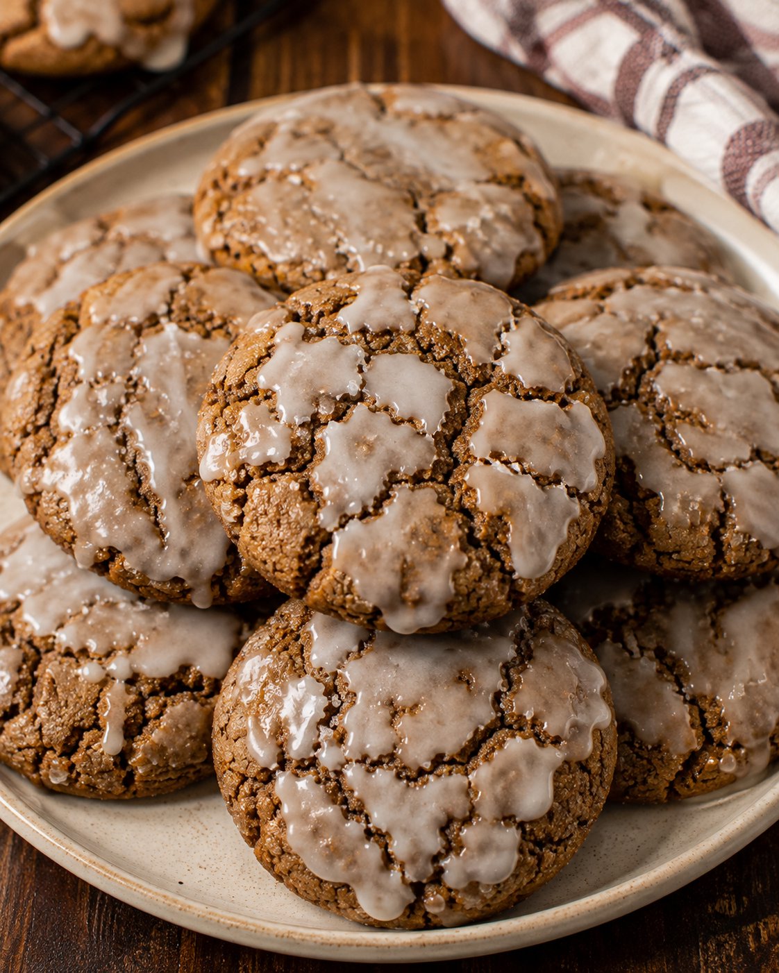 Chewy Iced Molasses Cookies 2 Chewy Iced Molasses Cookies