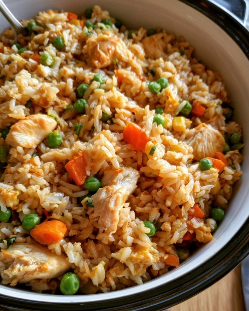Crockpot Chicken Fried Rice Recipe