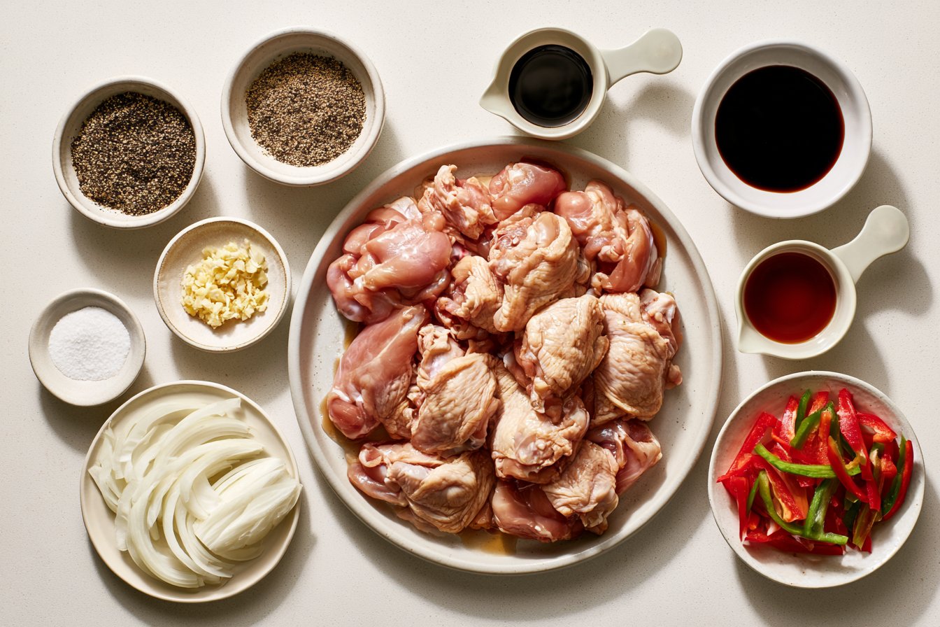Black Pepper Chicken Stir Fry