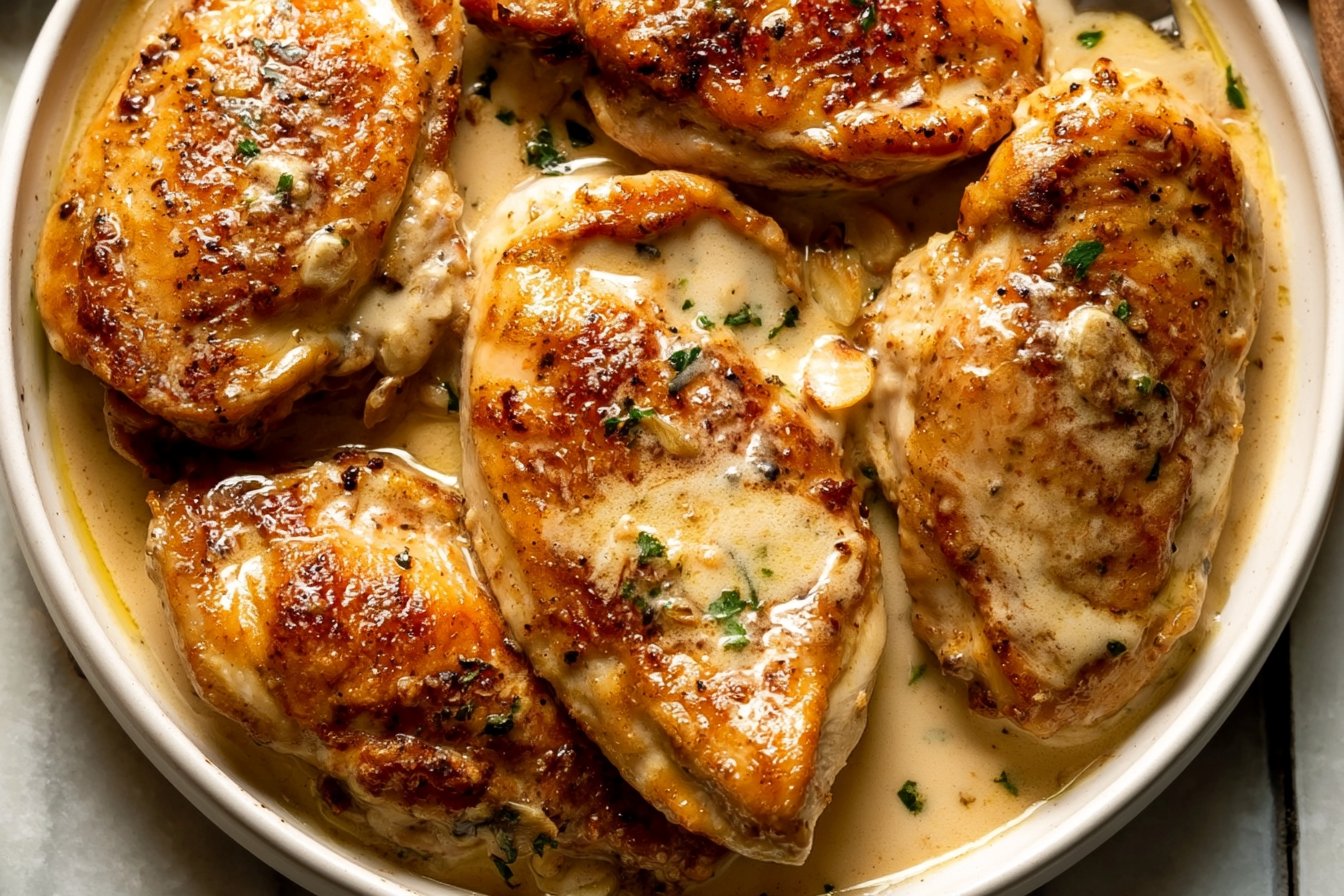 Creamy Garlic Chicken Recipe 2 Creamy Garlic Chicken