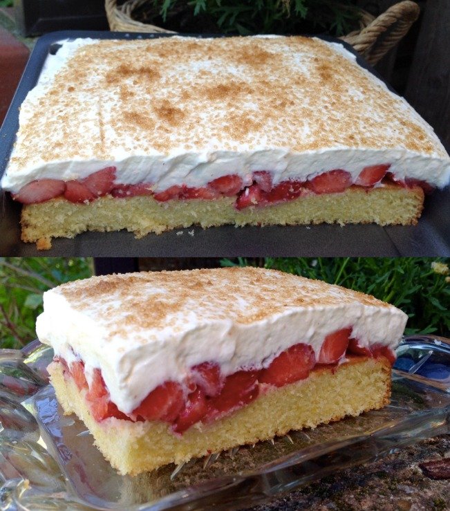 Erdbeerkuchen mit Fanta
