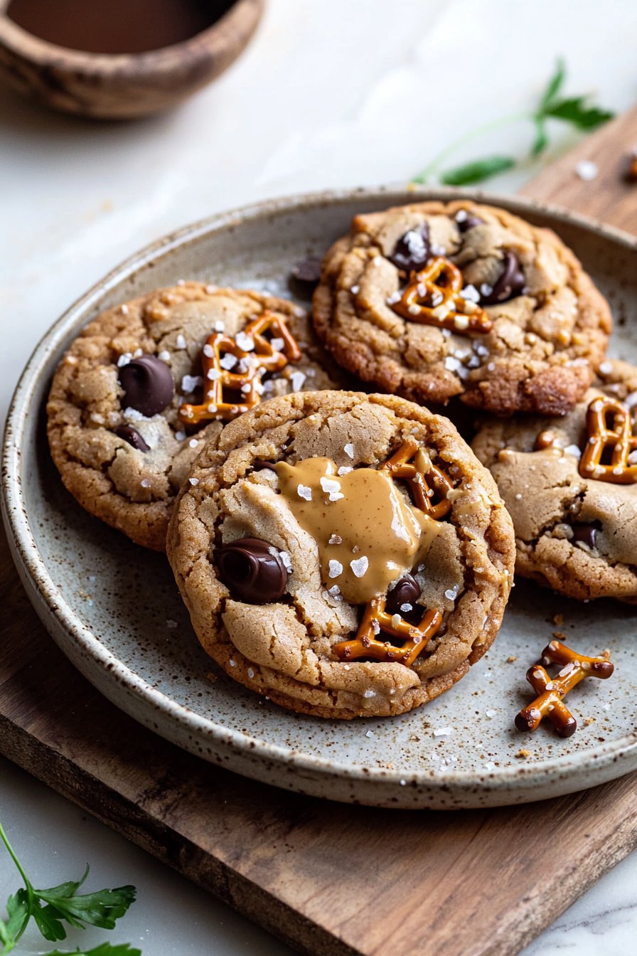 Peanut Butter Pretzel Cookies