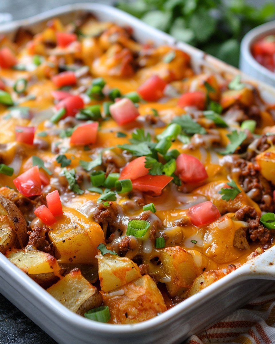 Cheesy Taco Potatoes