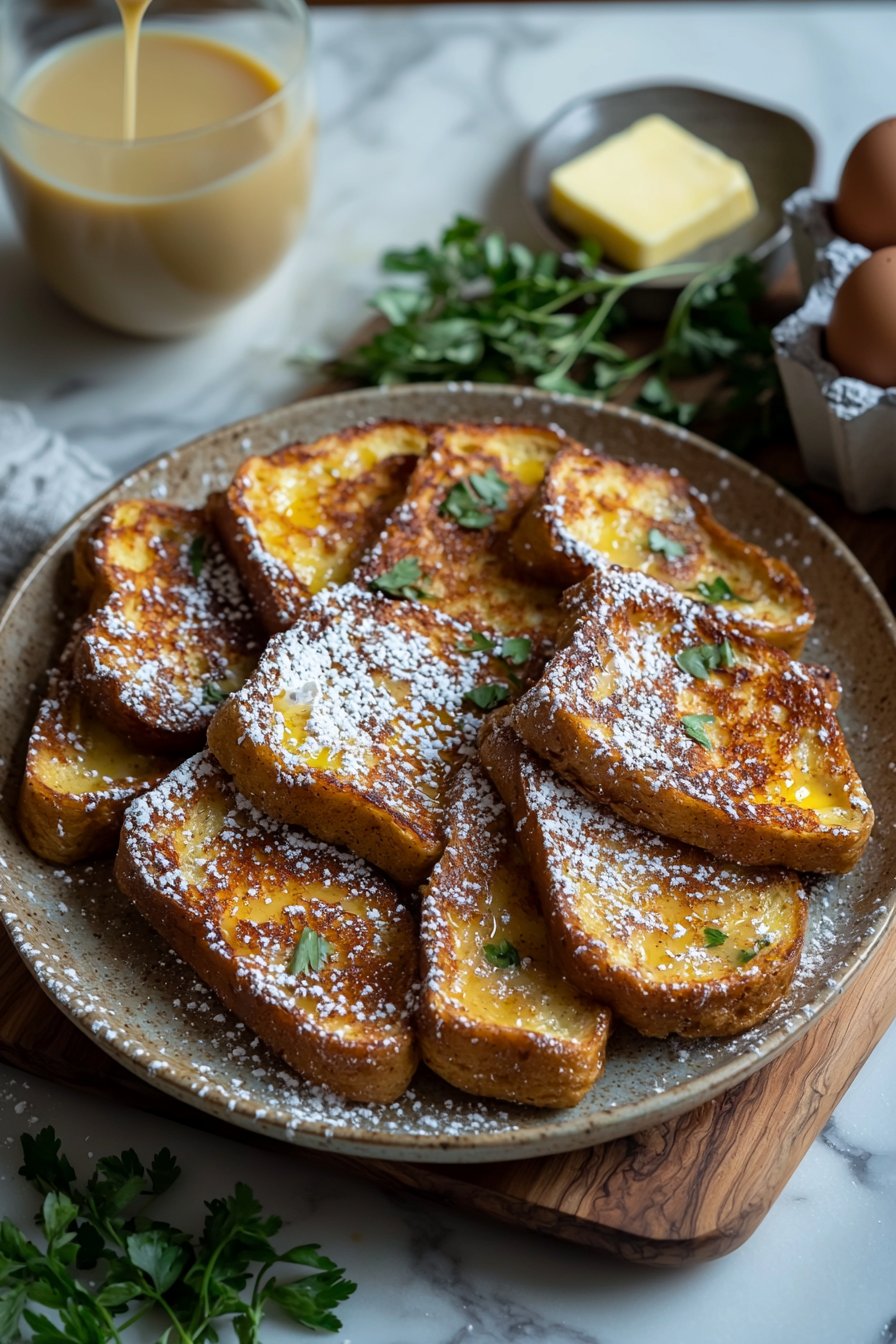 Eierlikör-Französischer Toast Auflauf