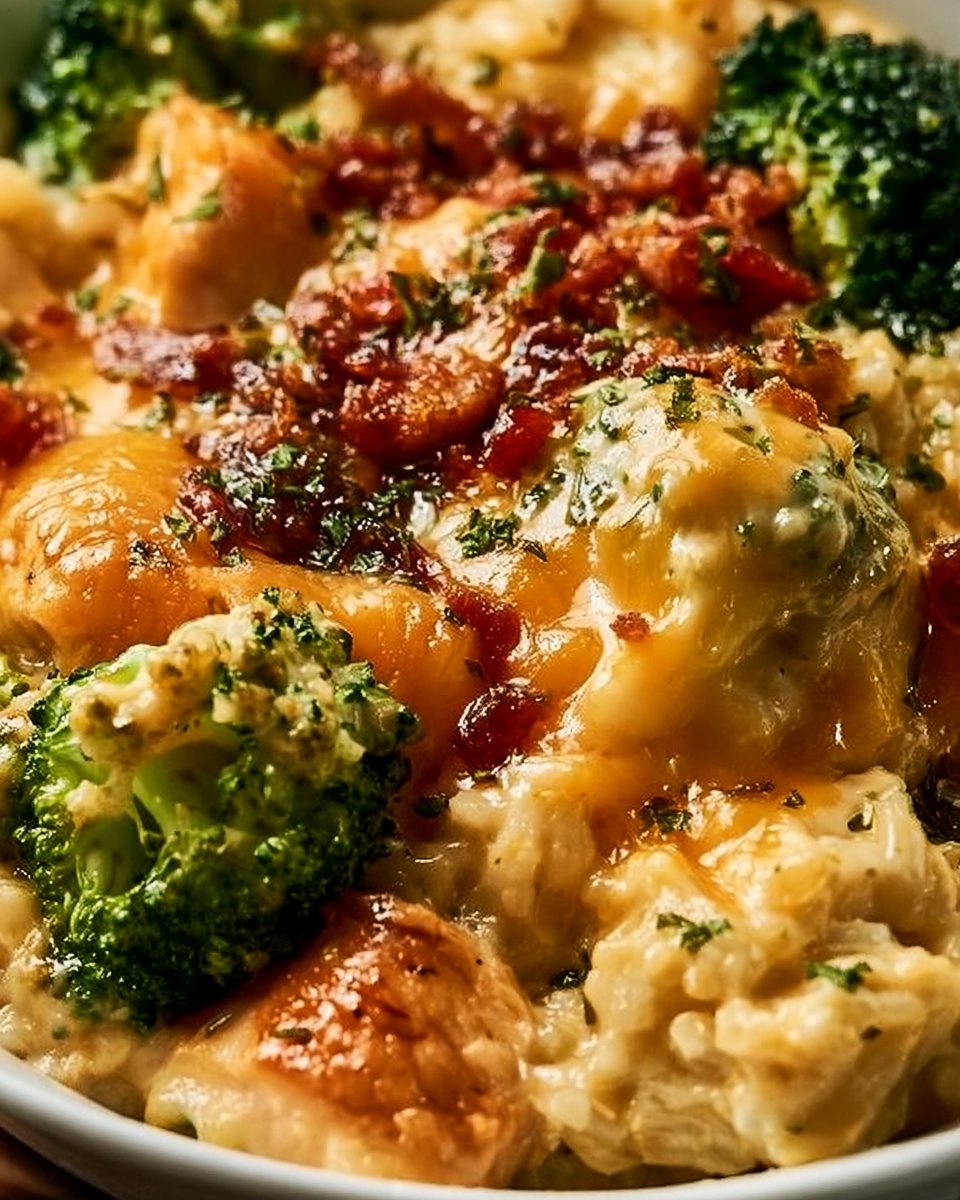 Crockpot Broccoli Cheddar Chicken and Rice