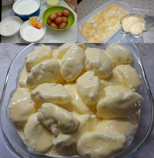 Vanille-Dampfnudeln mit Vanillesauce