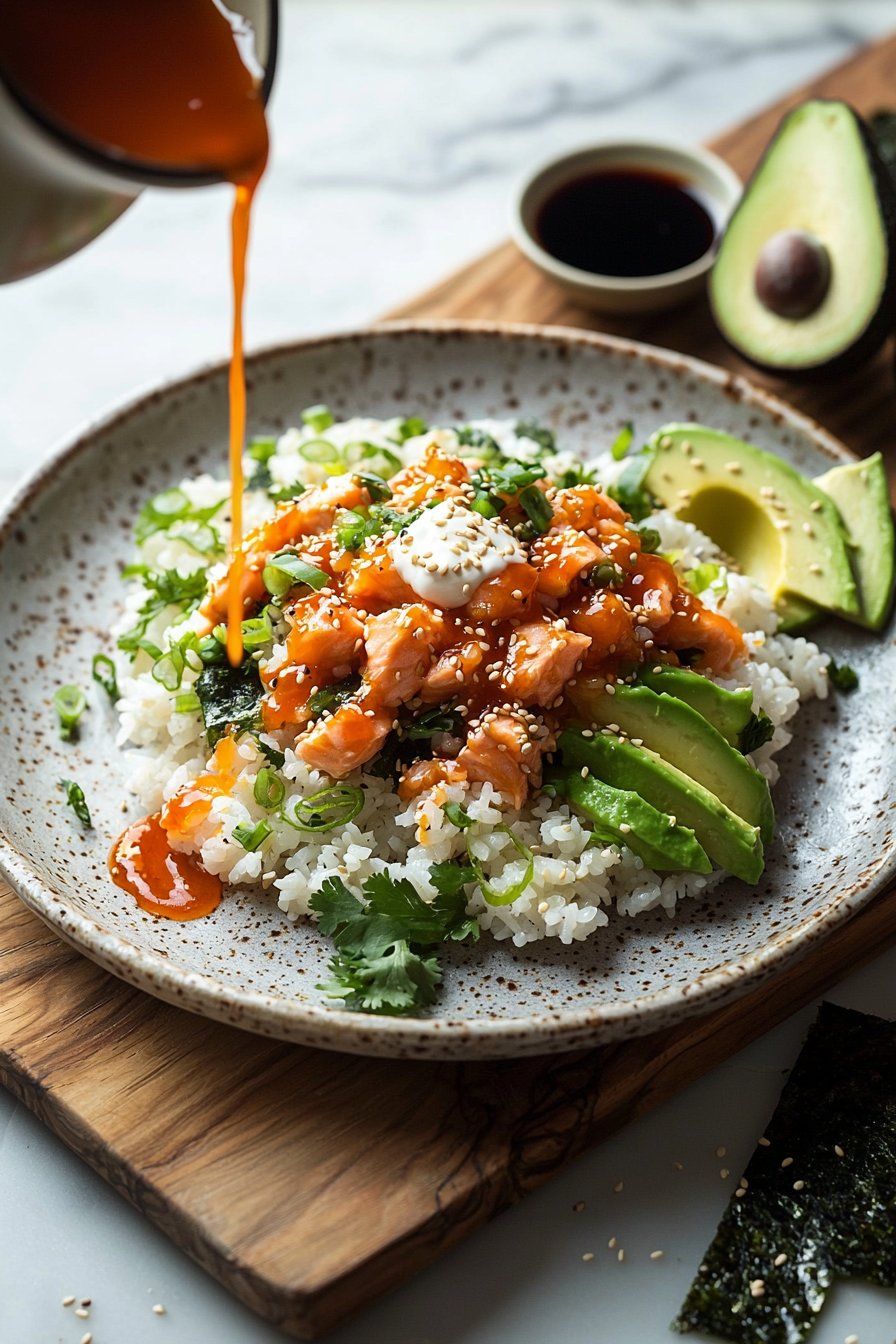 Spicy Salmon Crispy Rice
