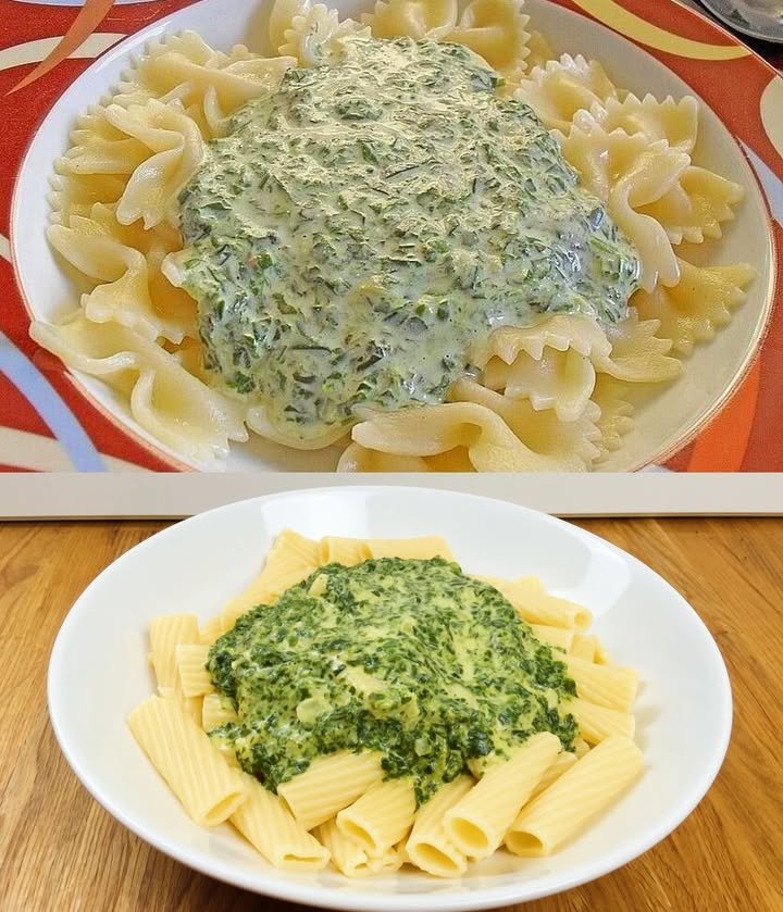Spinat-Frischkäse-Sauce