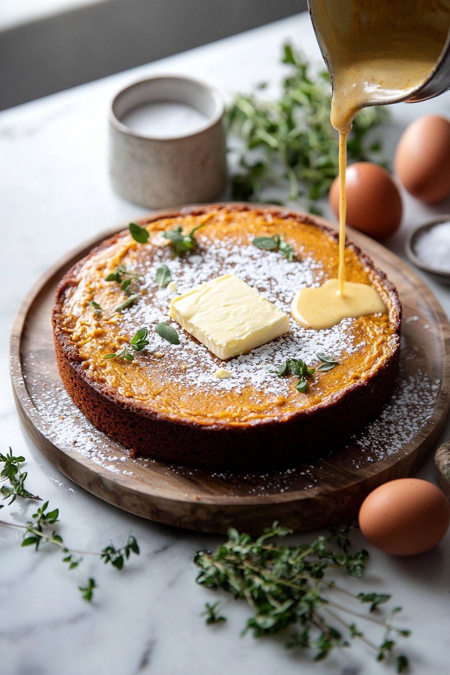 Kürbis Klebriger Butterkuchen