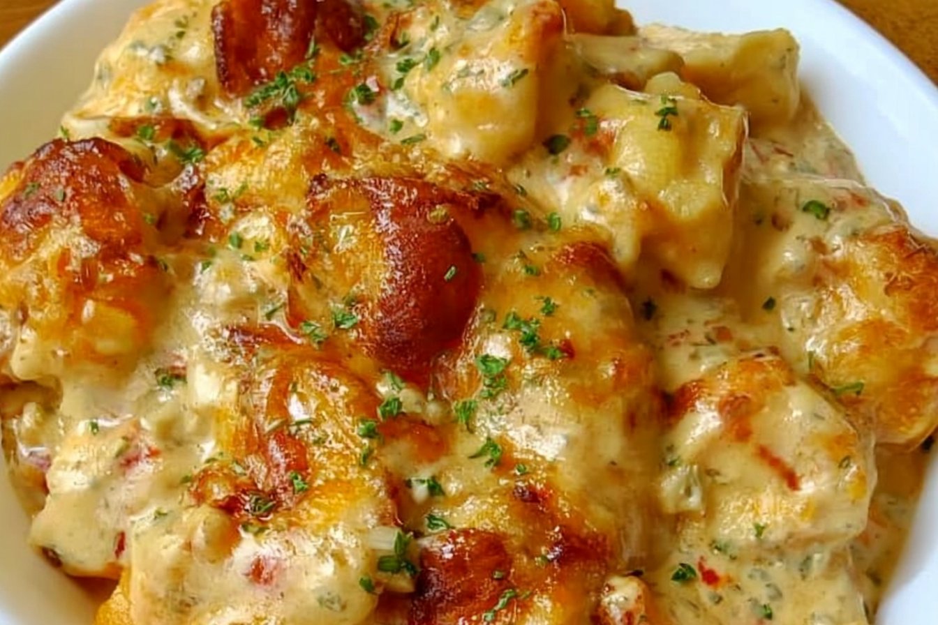 Buffalo Chicken Skillet Casserole