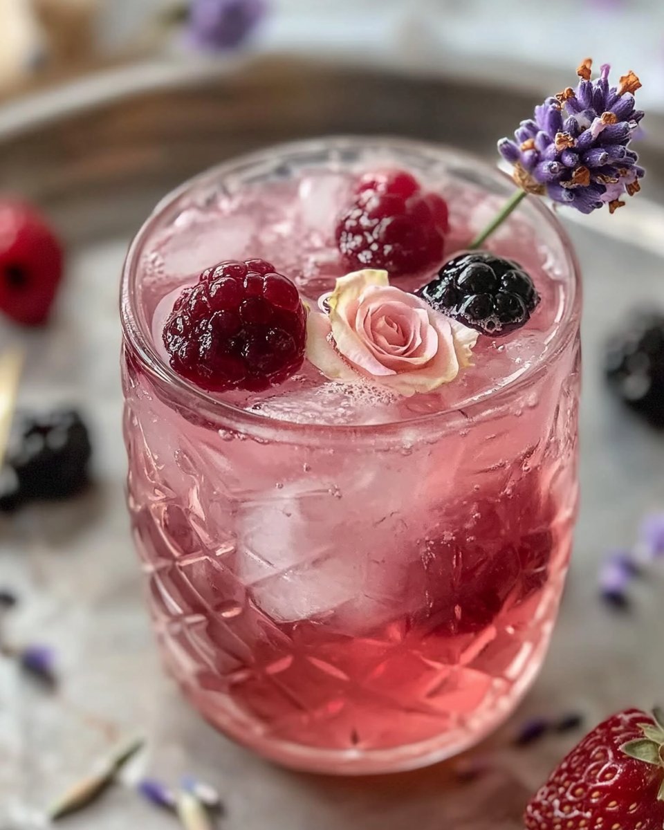 Lavender Rose Berry Cooler