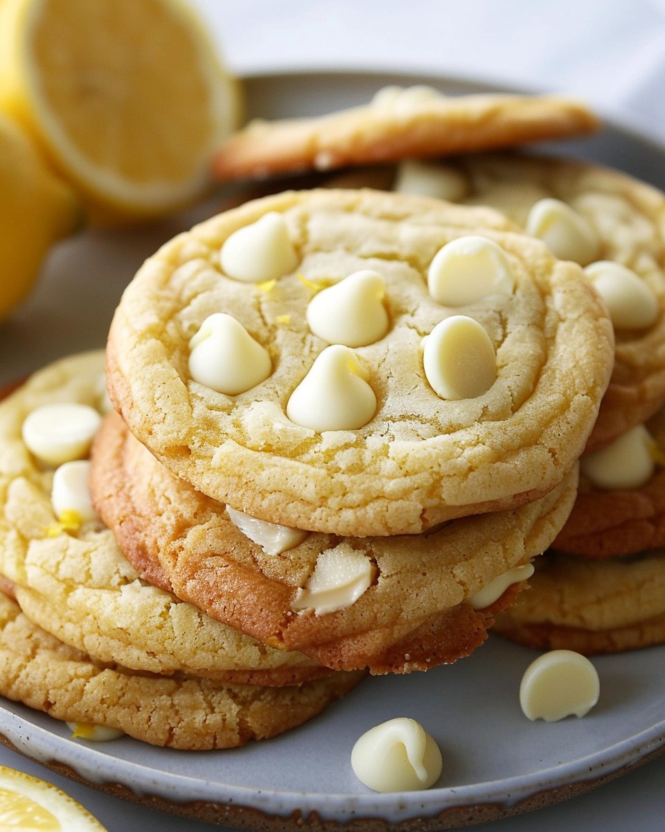 Lemon White Chocolate Chip Cookies