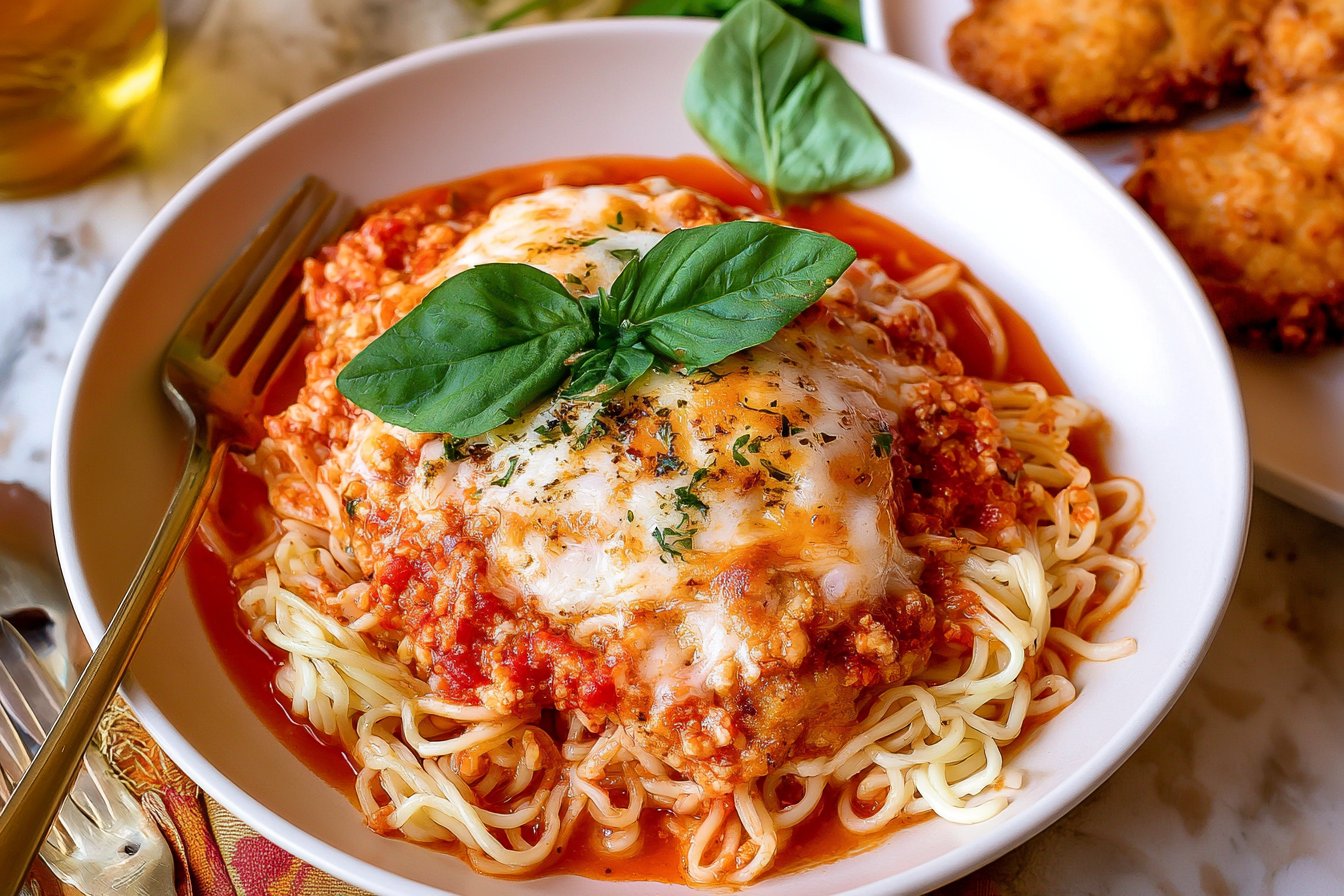 Ground Chicken Parmesan