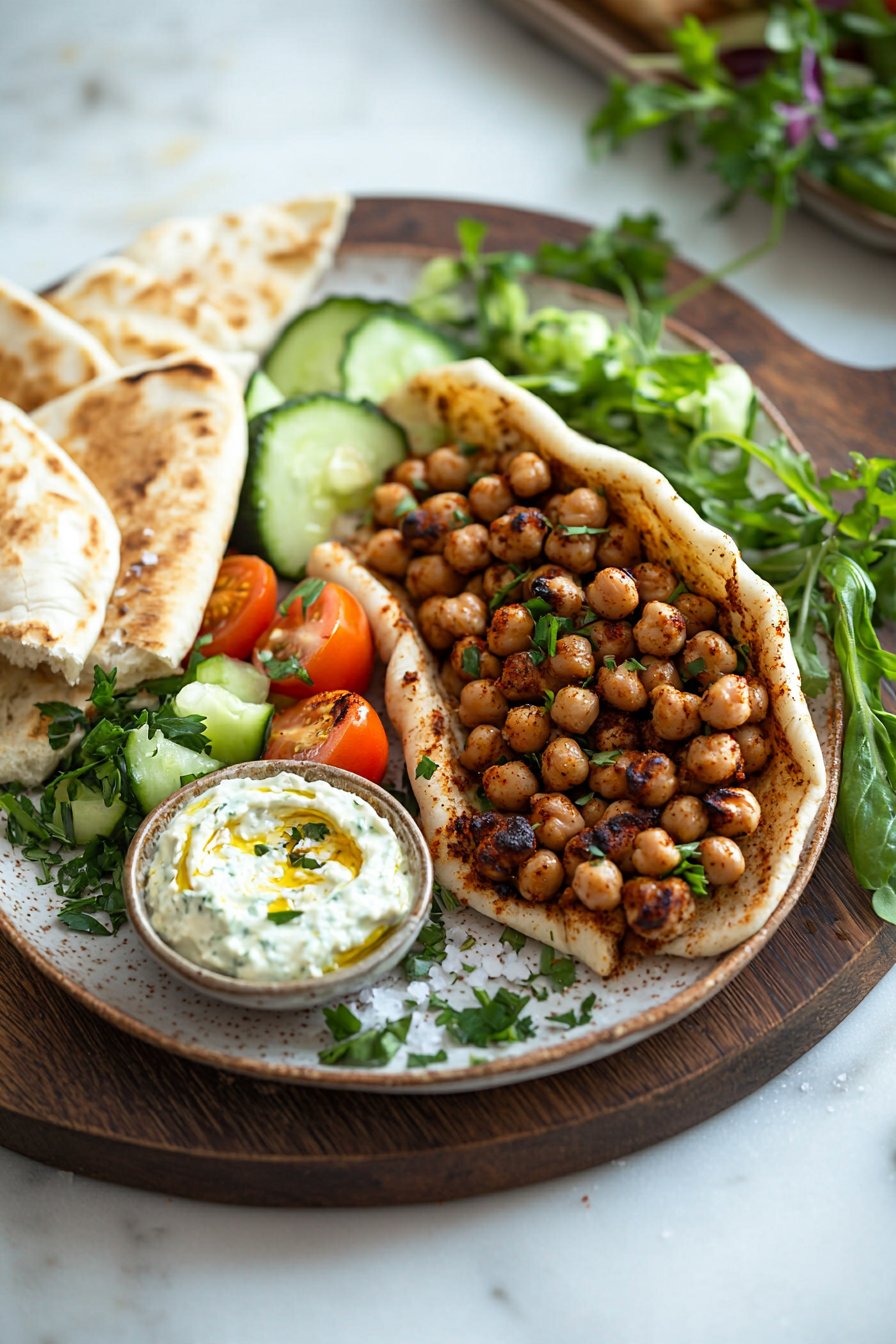 Roasted Chickpea Gyros