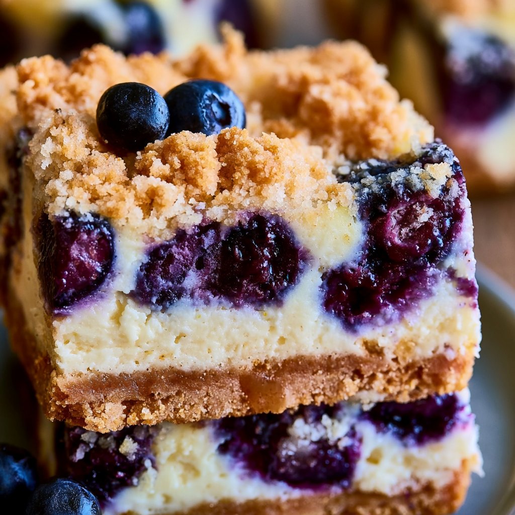 Blueberry Lemon Cheesecake Bars