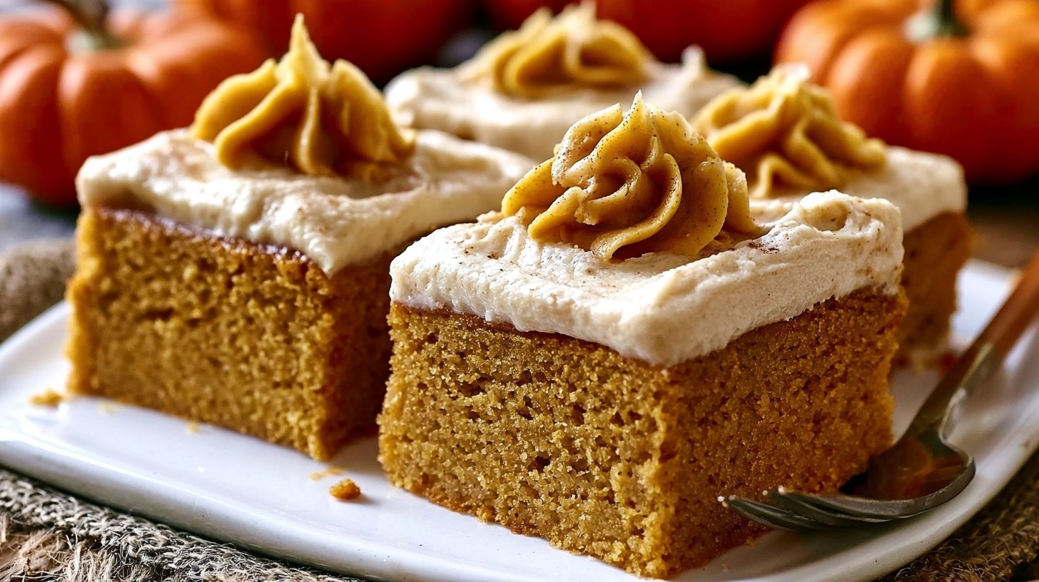 Pumpkin Bars with Brown Sugar Frosting