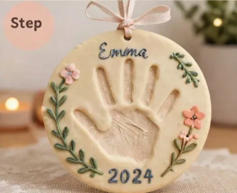 Keepsake Handprint Dough Becomes Cozy 5 Keepsake Handprint Dough