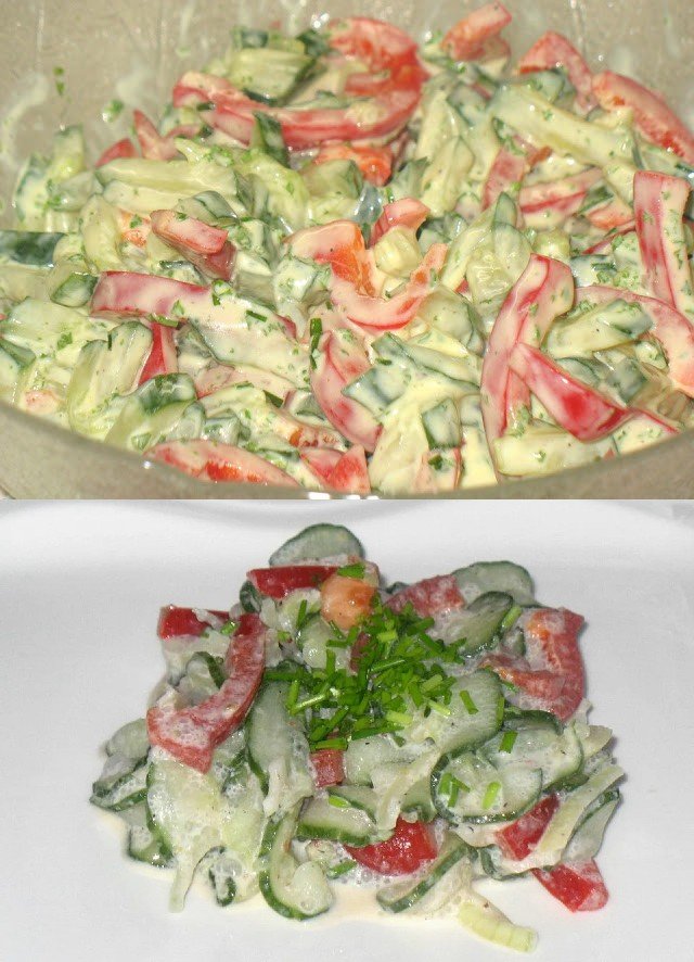 Cucumber and Bell Pepper Salad
