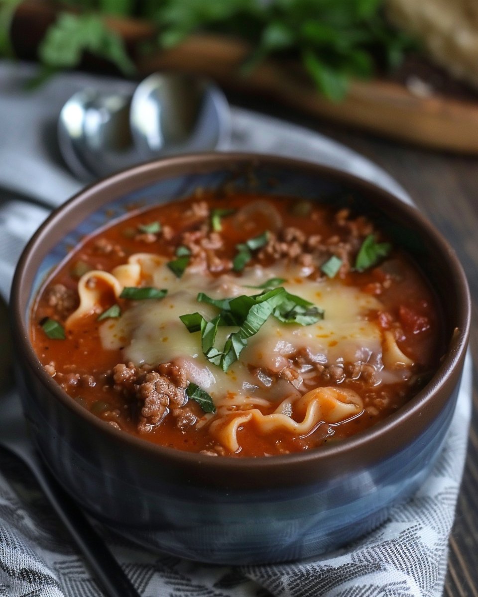 Delectable Lasagna Soup