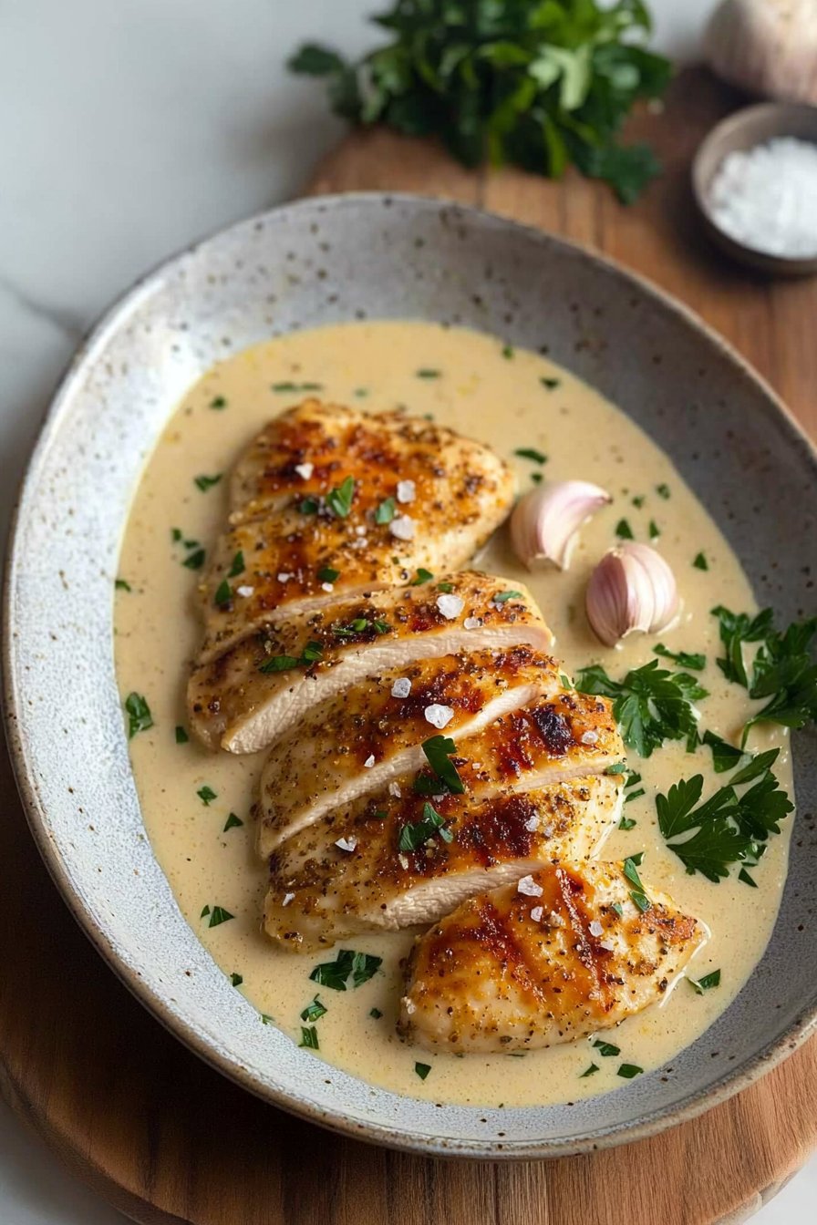 Easy Creamy Garlic Chicken