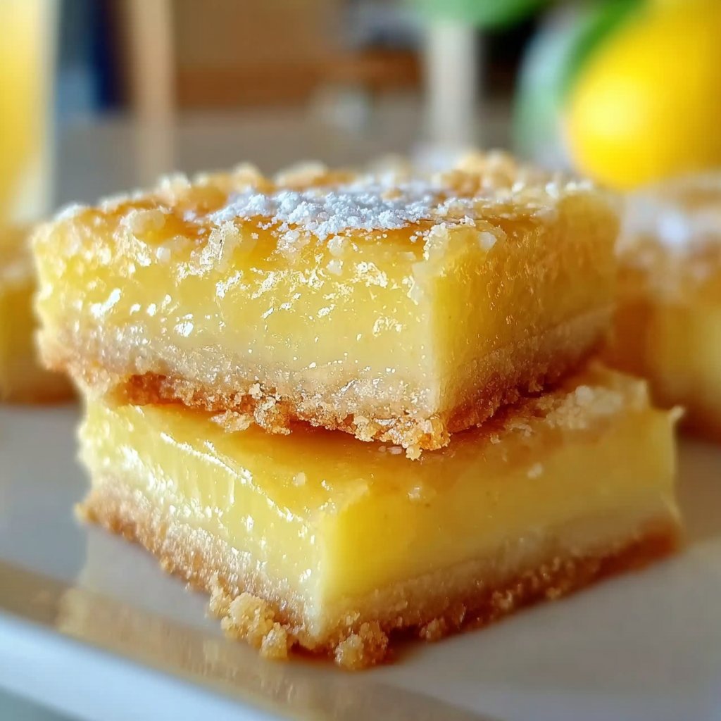 Zesty Creamy Lemon Squares that Brighten Your Day