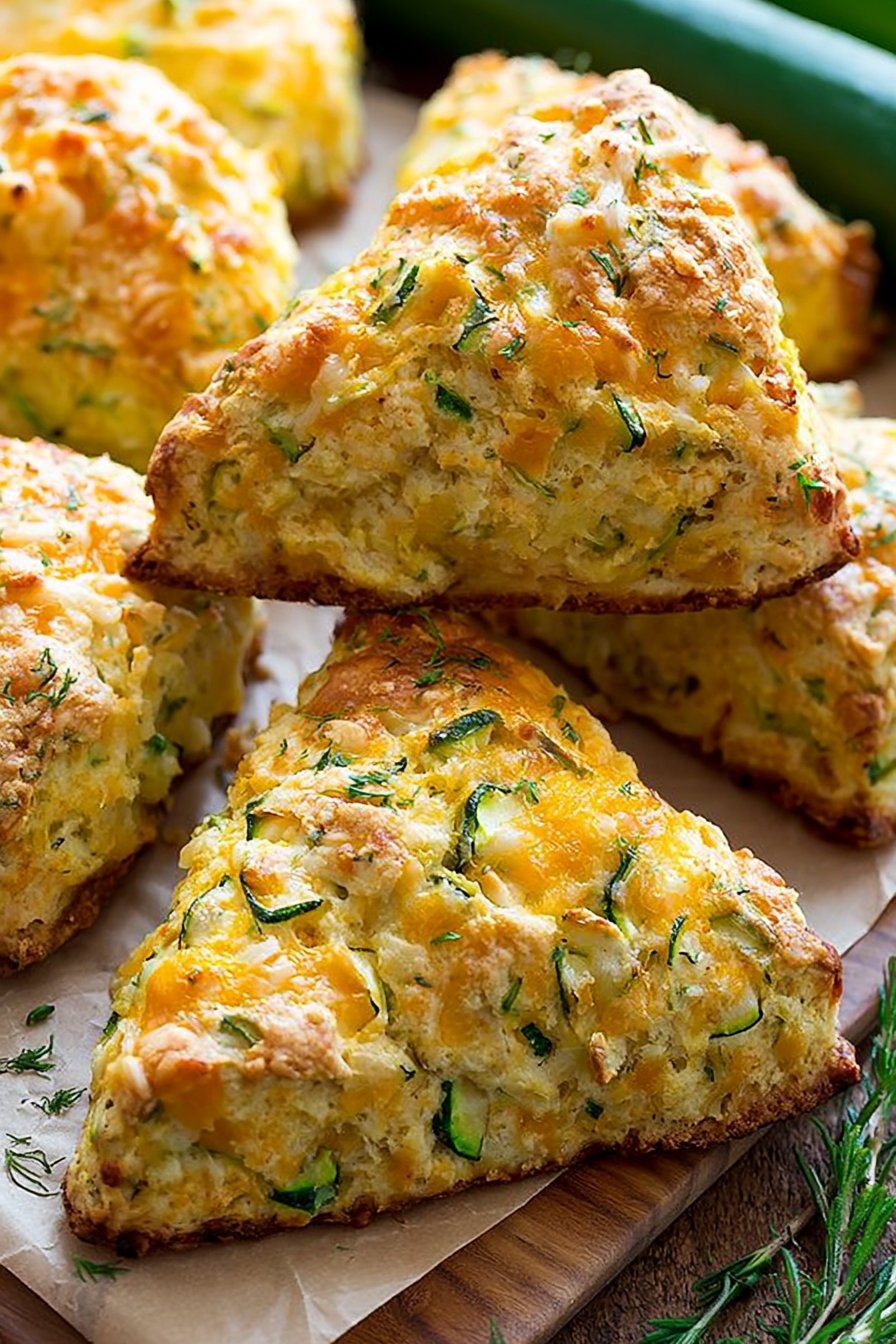 Zucchini Cheddar Scones