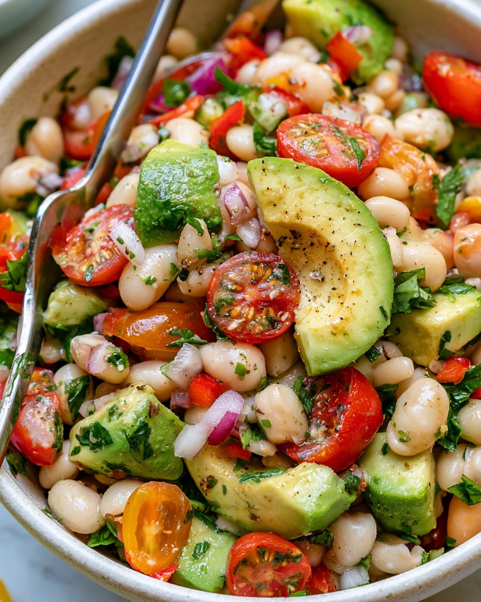 White Bean Avocado Salad