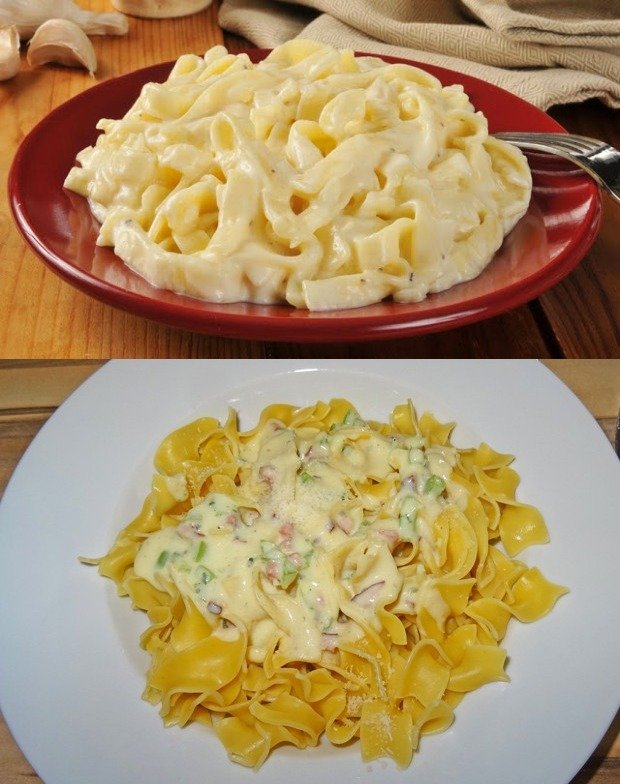 Käse-Nudel mit Kräuter-Frischkäse-Sauce
