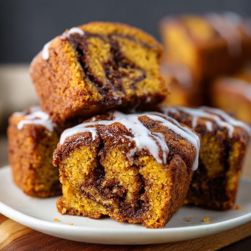 Brown Butter Cinnamon Swirl Mini Pumpkin Bread