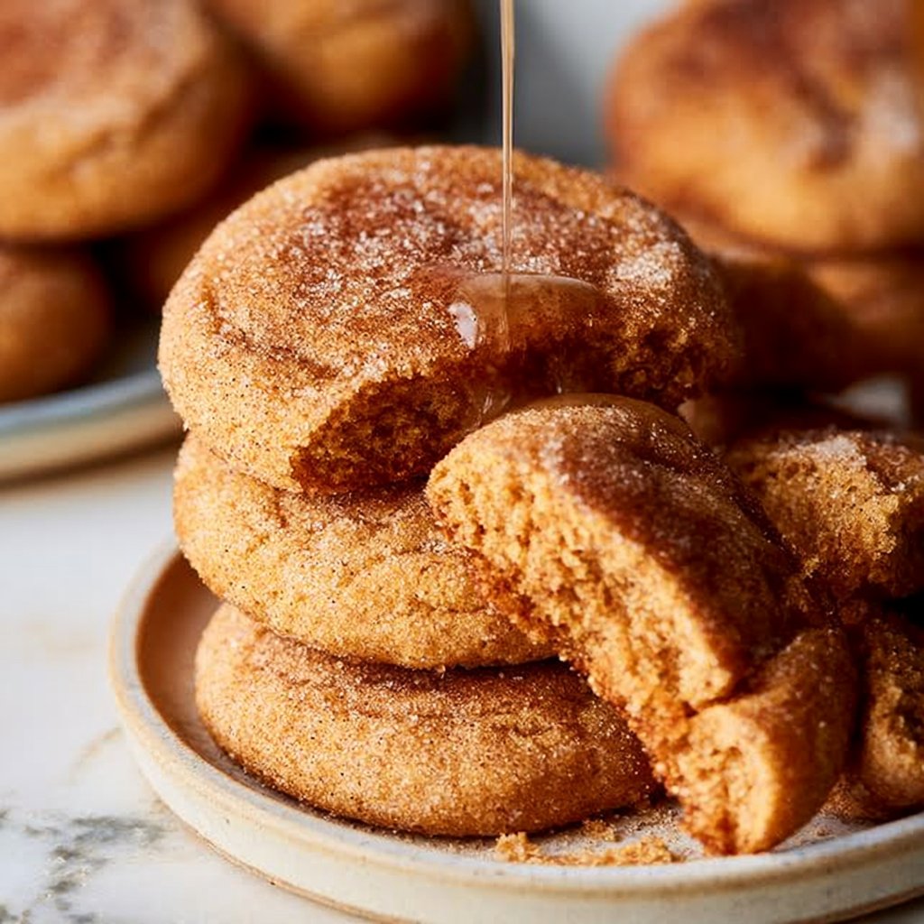 Soft-Baked Cinnamon Sugar Pumpkin Snickerdoodles