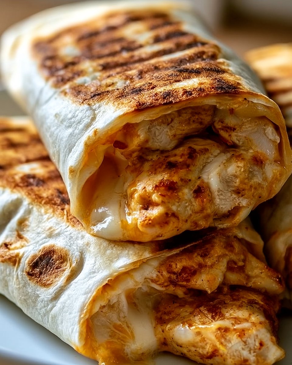 Wrapy z kurczakiem i serem