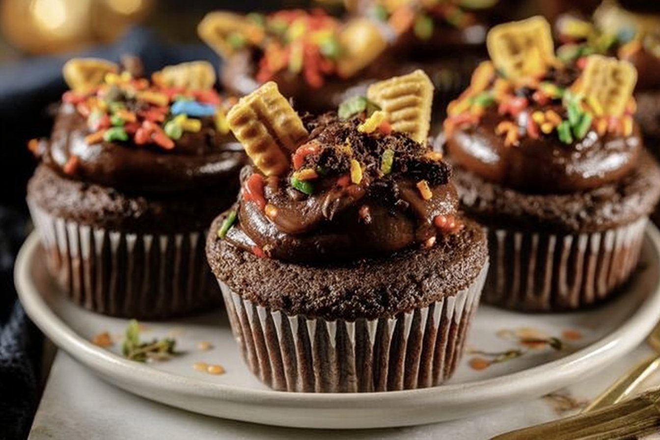 Halloween Dirt Cupcakes