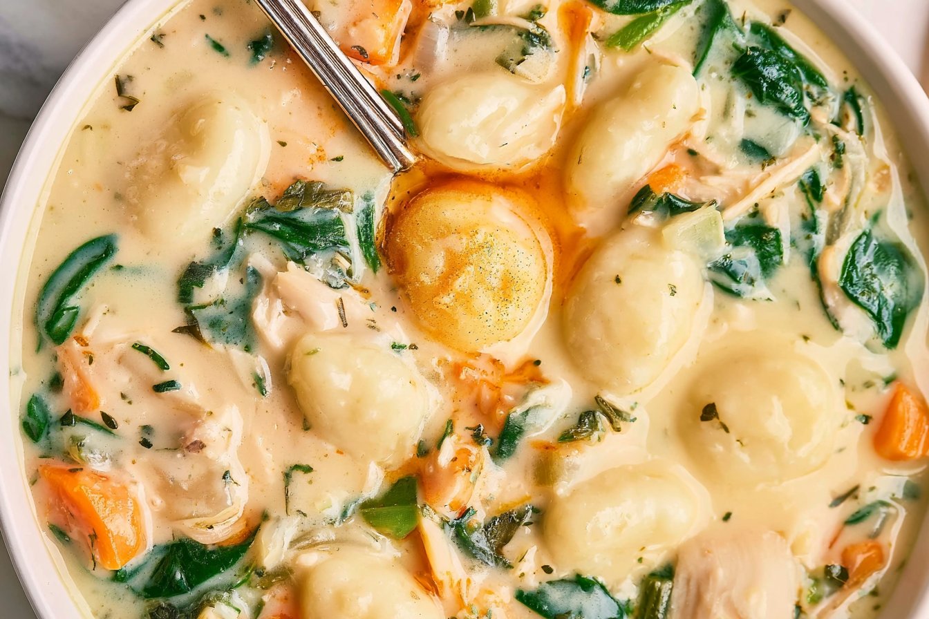 Slow Cooker Chicken Gnocchi Soup 2 Crockpot Chicken Gnocchi Soup