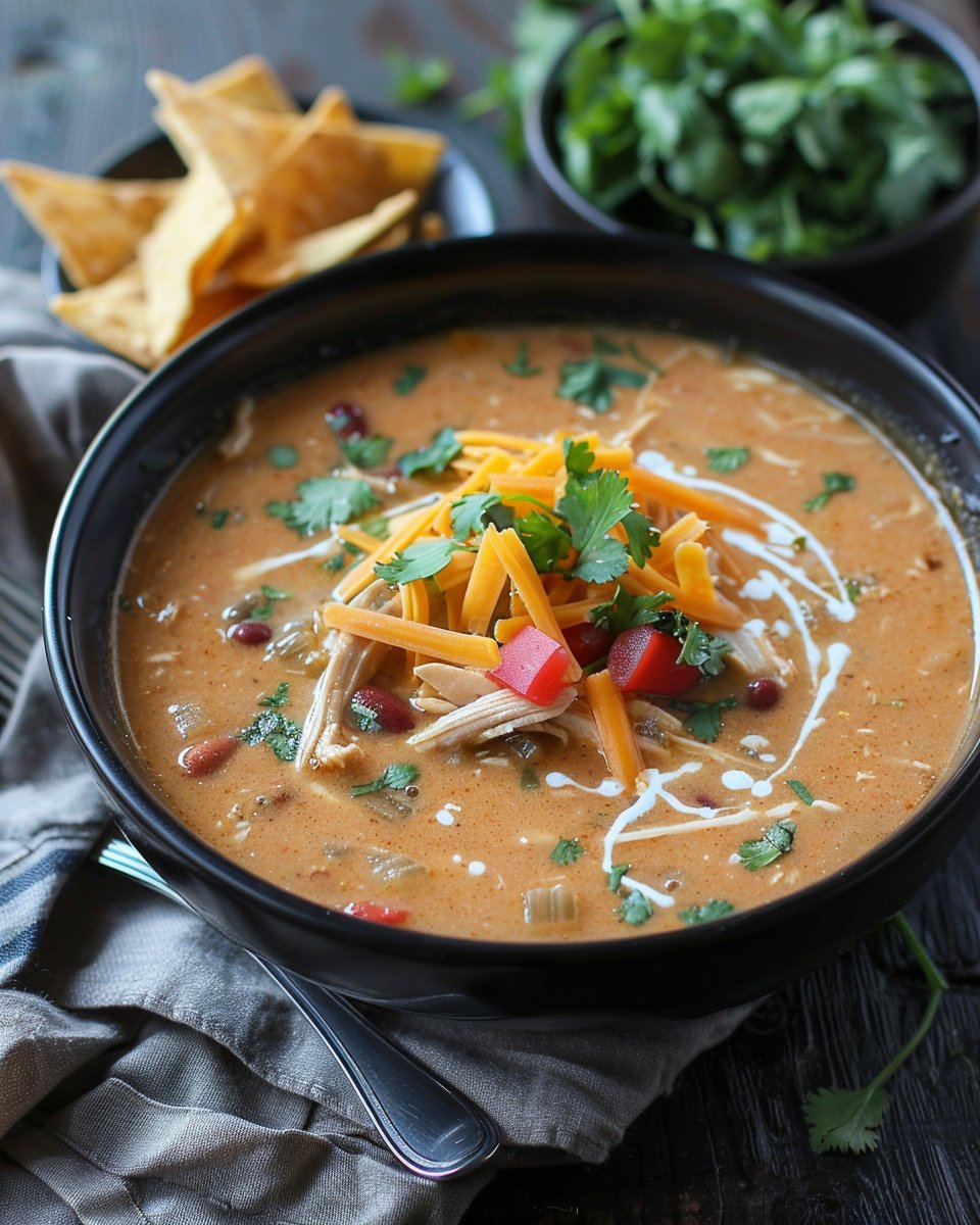 Creamy Chicken Tortilla Soup