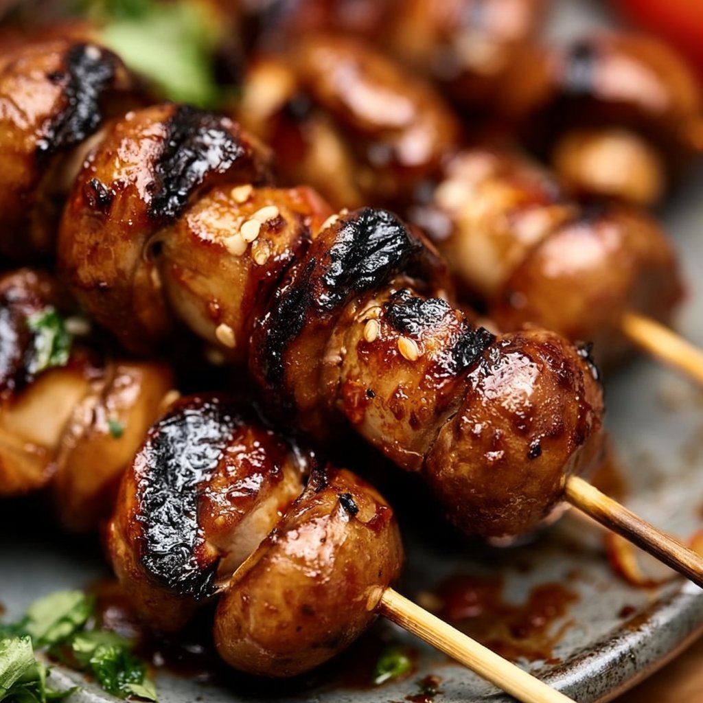 Saftige gegrillte Pilzspieße mit würziger Marinade: 5 unglaubliche Geheimtipps
