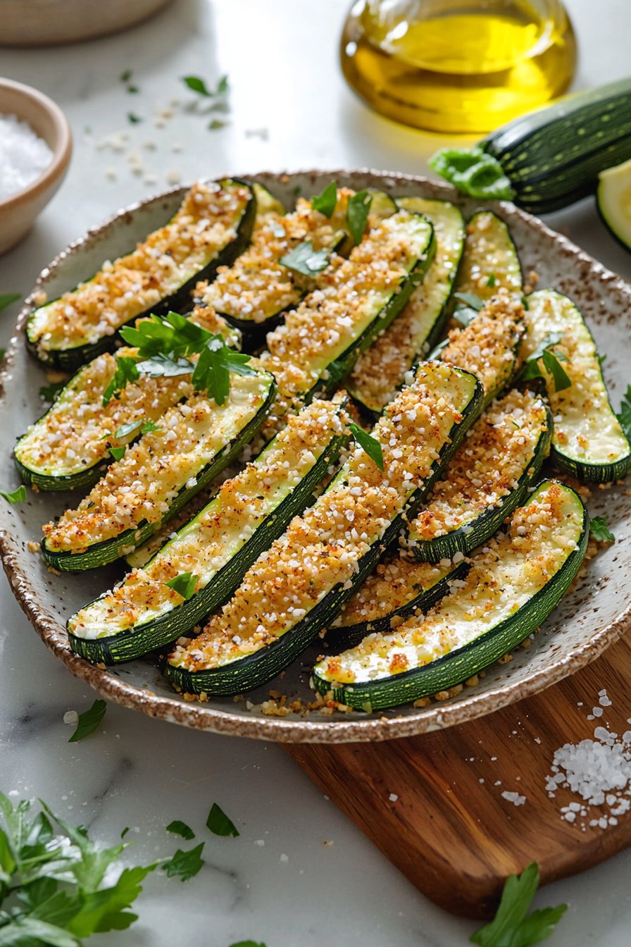 Easy Parmesan Zucchini Fries