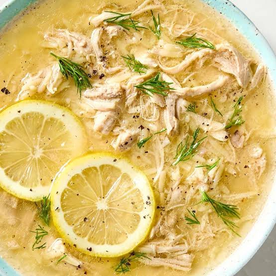 Mediterranean Lemon Chicken Soup