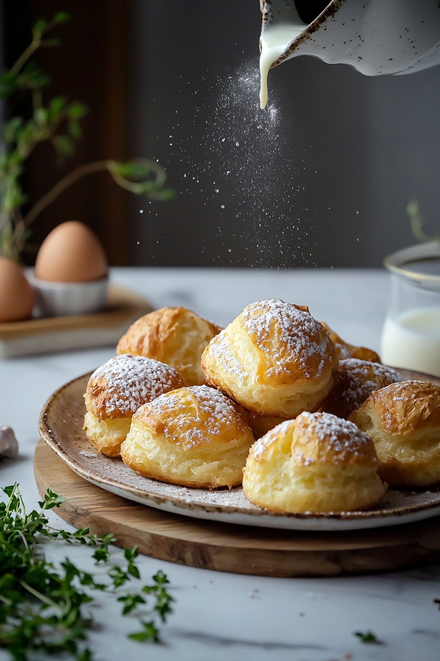 Französische Frühstückspuffs