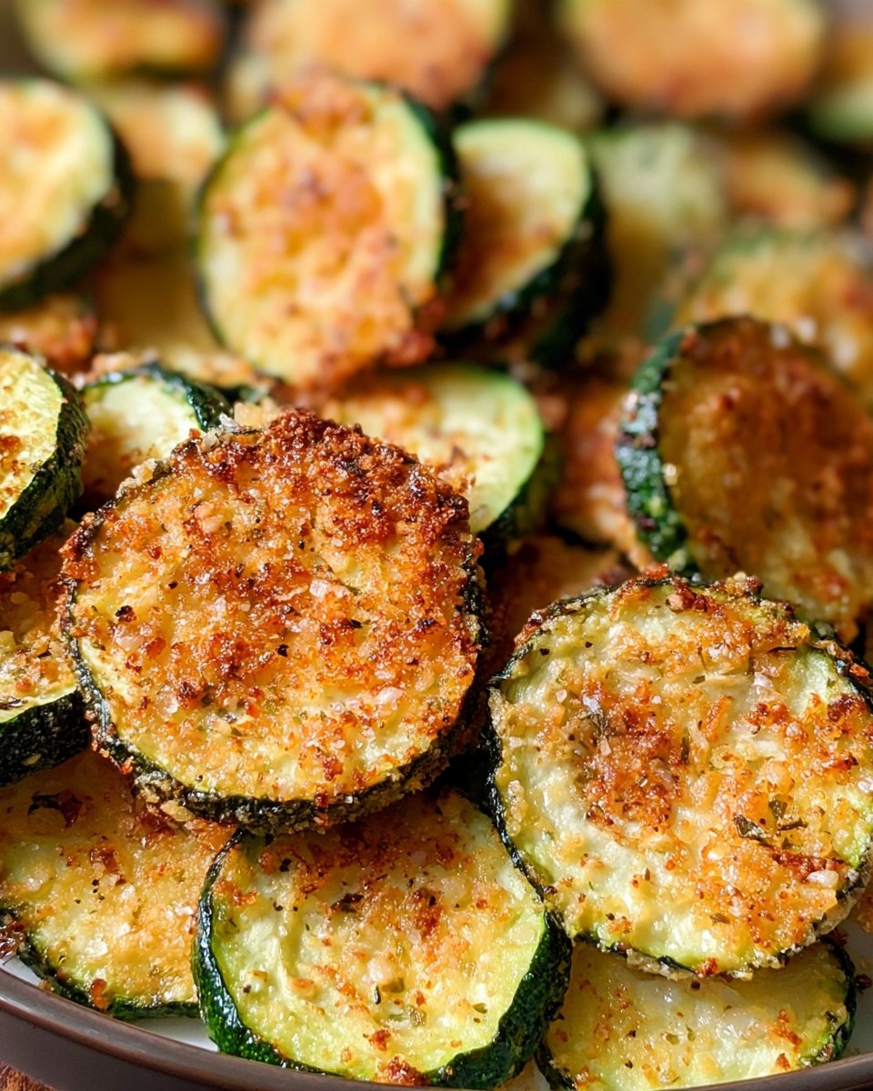 Crispy Parmesan Air Fryer Zucchini Chips