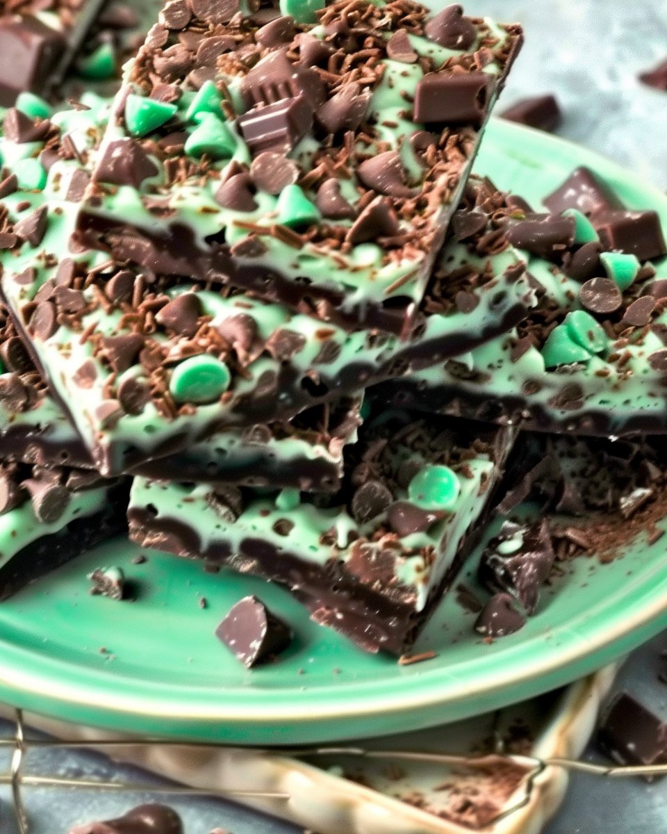 Mint Chocolate Cookie Bark