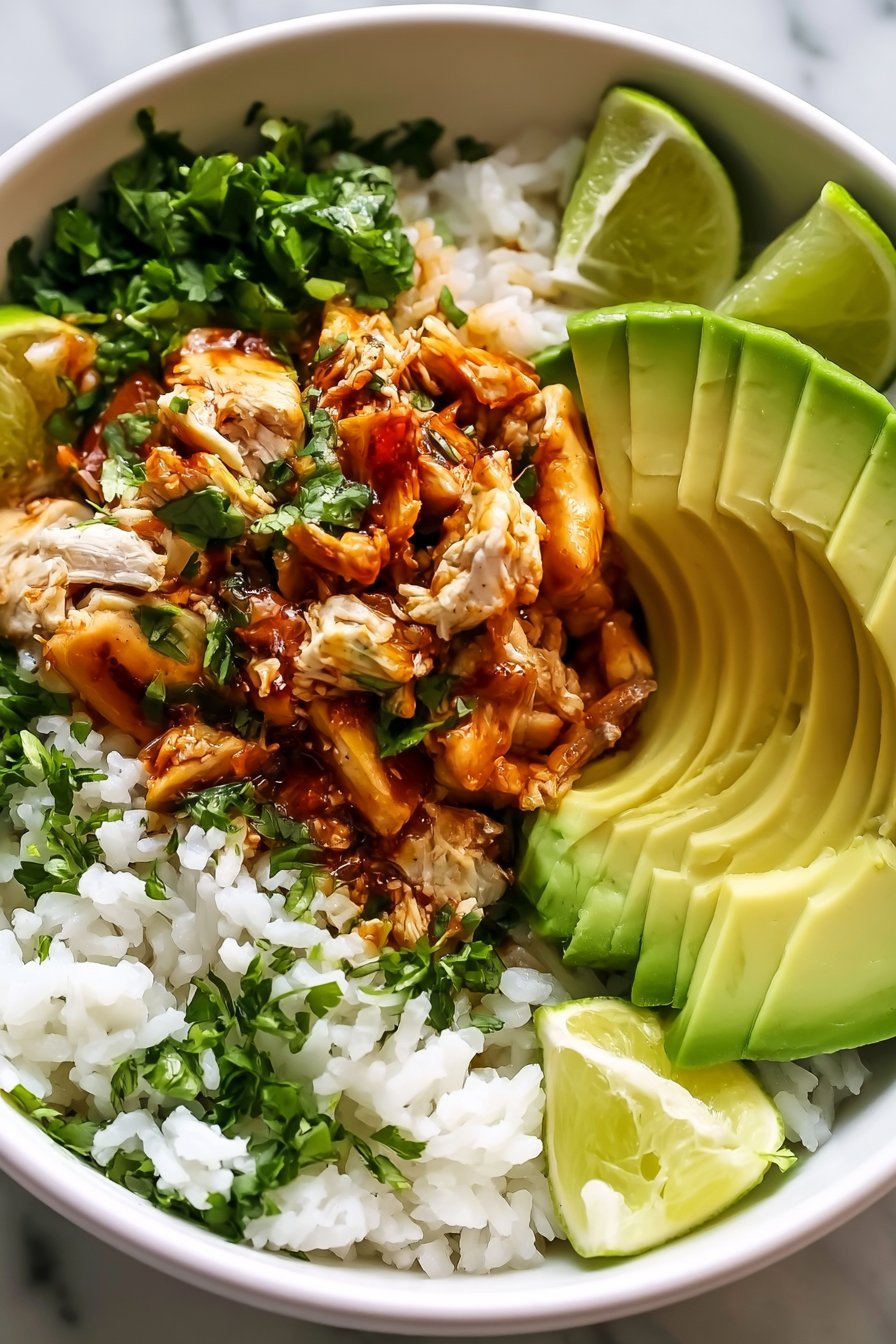 Chicken with Honey Lime Avocado Rice 1 Honey Lime Chicken with Avocado Rice