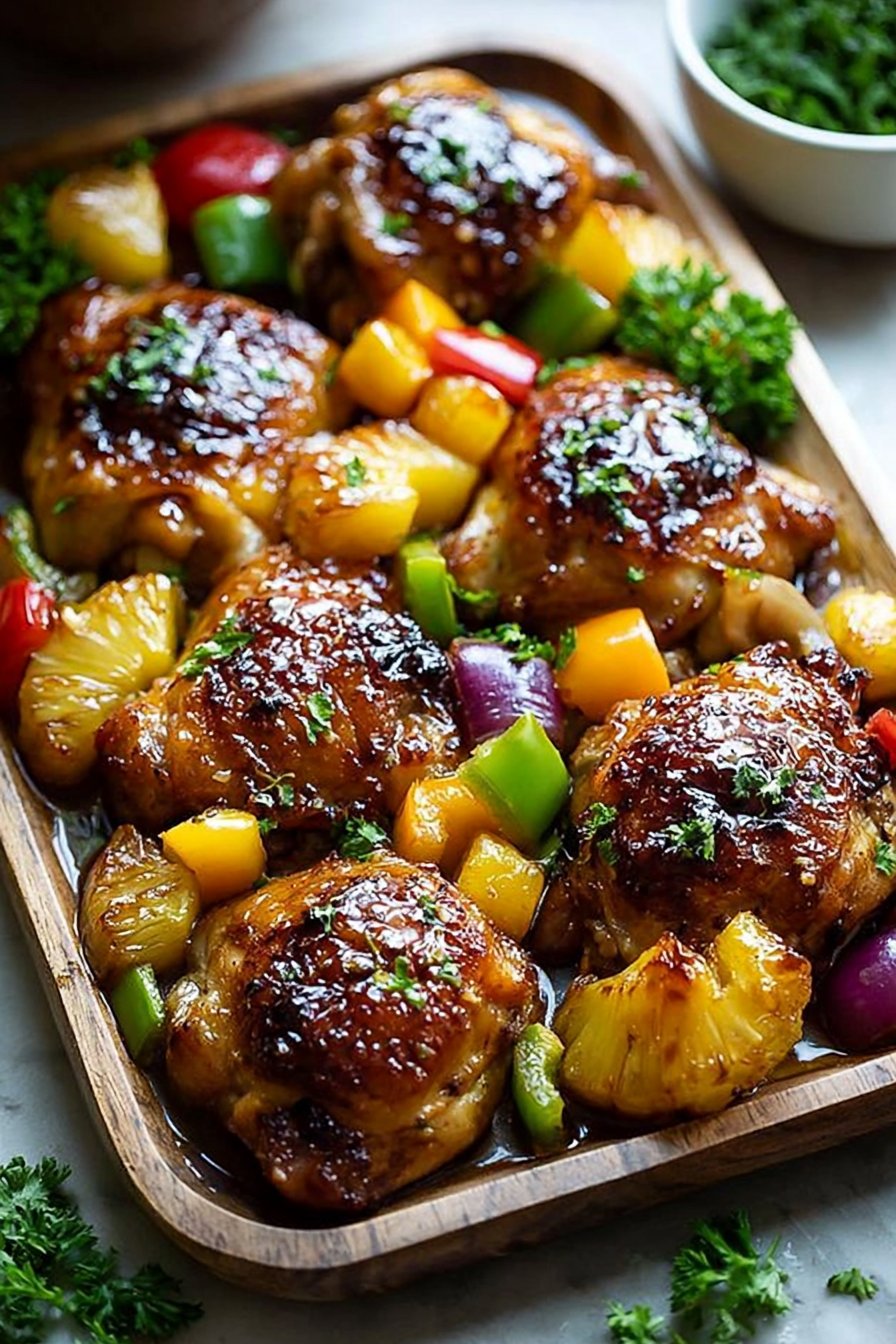 Hawaiian Chicken Sheet Pan 2 Hawaiian Chicken Sheet Pan