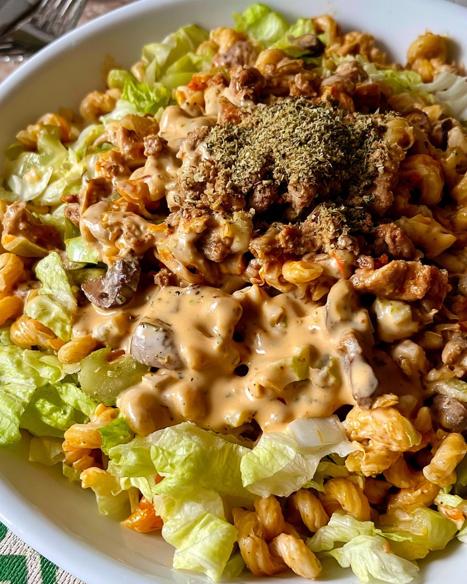Healthier Big Mac Pasta Salad Recipe